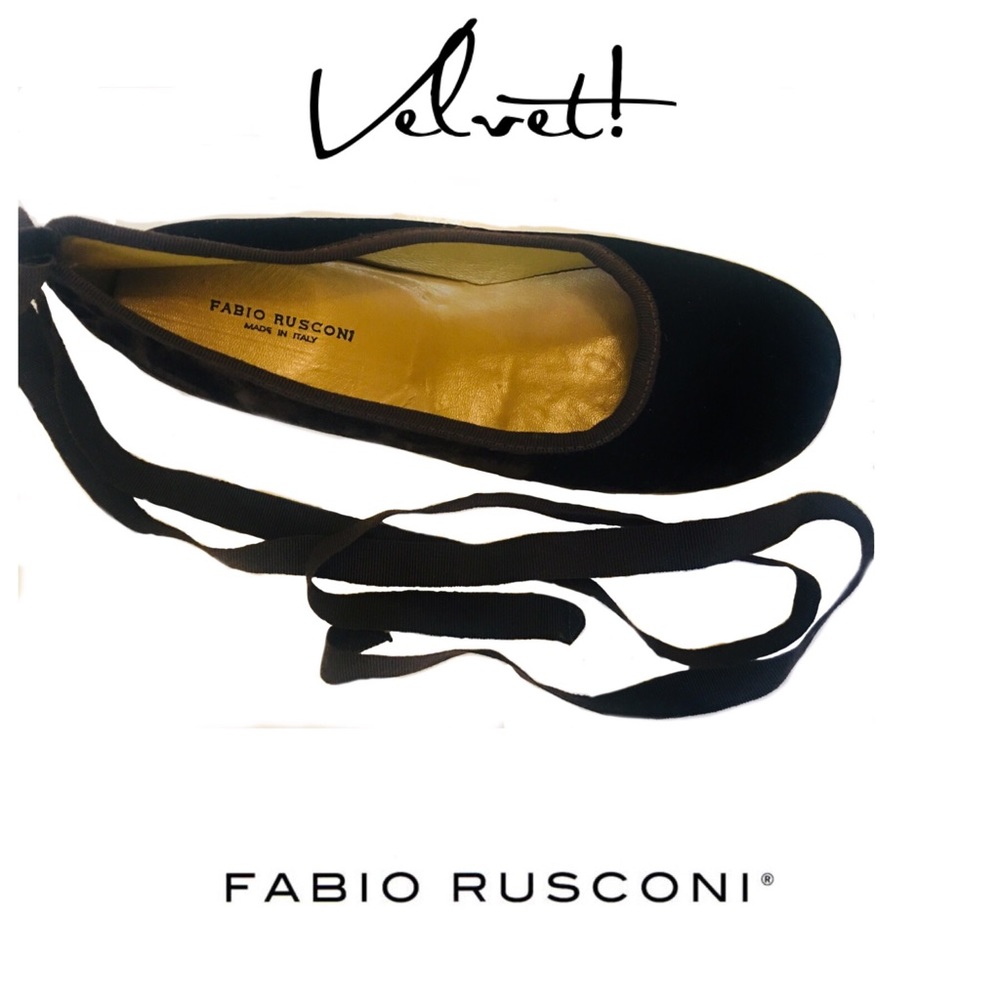 Fabio Rusconi ribbon flats with rubber sole